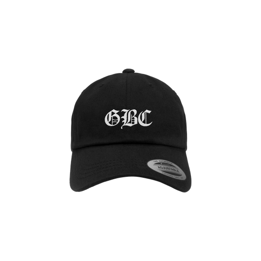 Embroidered Logo Dad Hat (Black/White)