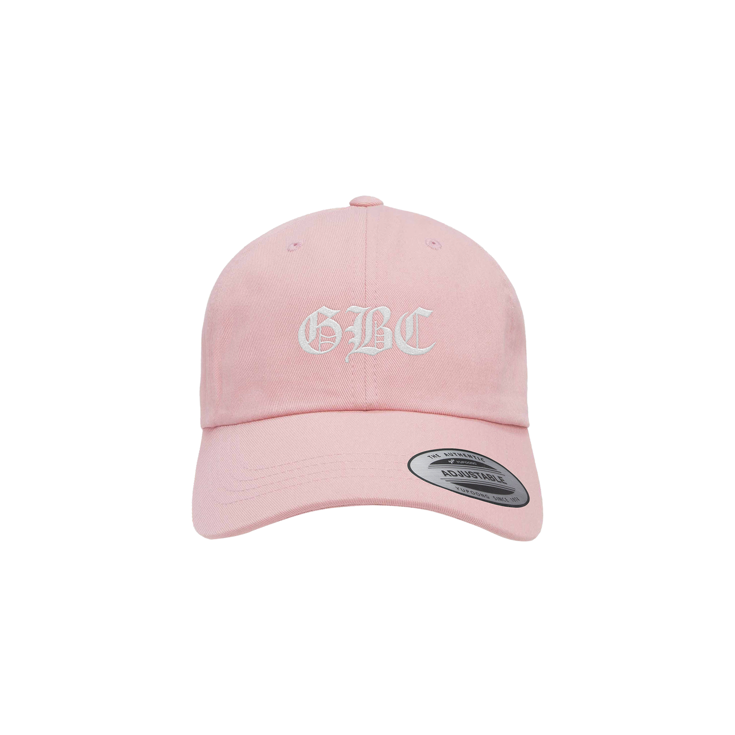 Embroidered Logo Dad Hat (Pink/White)