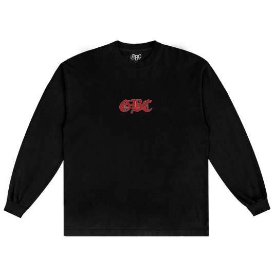 GBC Logo Long Sleeve T-Shirt (Black/Red)